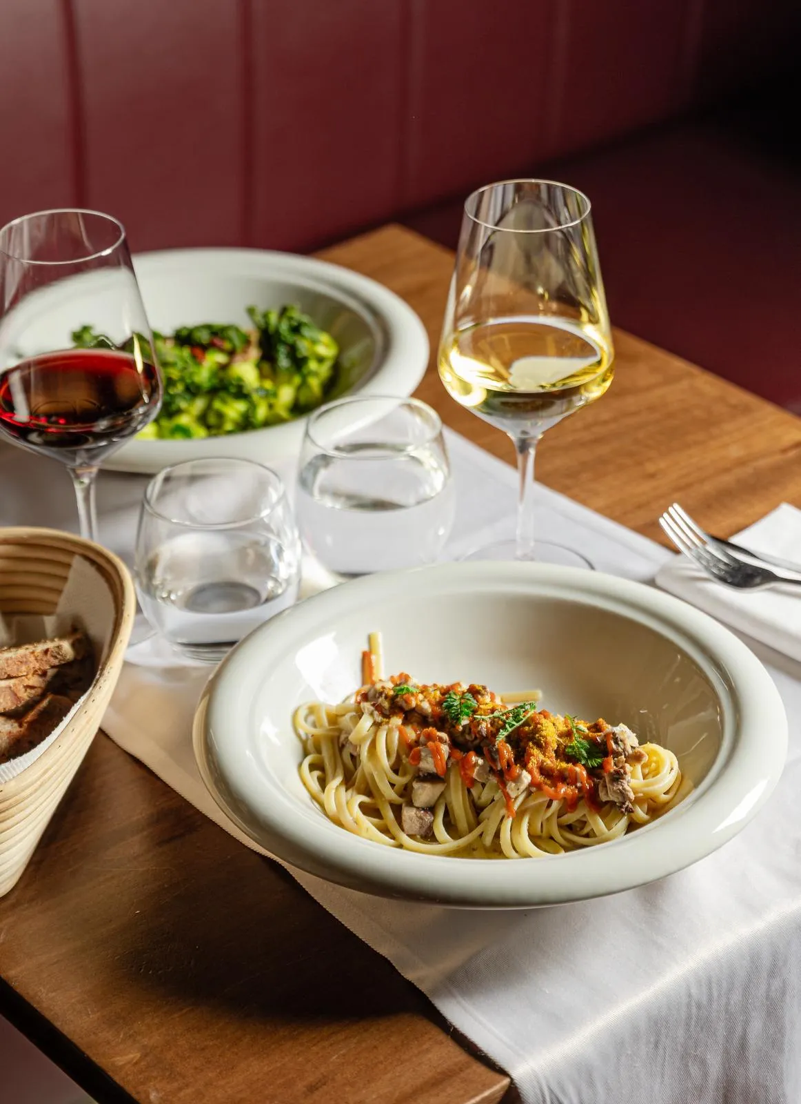 Linguine al ragù di pesce del ristorante Lume Osteria a Roma